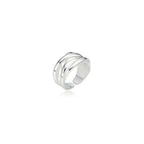 [Silver 925] WAV403 Wave Sillhouette Ring