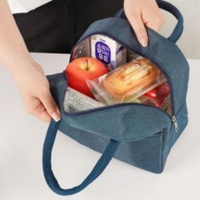 클래식 심플 도시락 가방 보온 보냉팩 런치백 파우치 (WFHAF13)