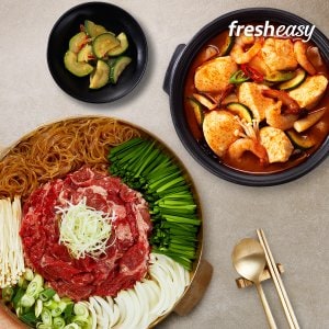 프레시지 서울식불고기전골 2인분+짬뽕순두부찌개(냉장)