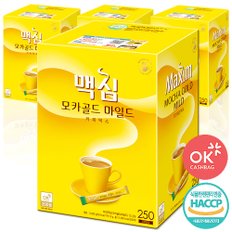 [맥심] 모카골드 마일드 커피믹스 250Tx4 총1000T(1박스) /선물용