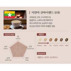 도로시커피팩토리 미얀마 샨하이랜드 SHB 원두커피 500g 갓볶은원두커피