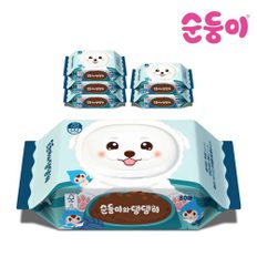 댕댕이 강아지물티슈 80매 6팩 (6DG)