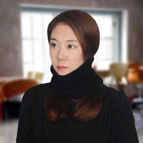 /위드마켓 블랙 니트 넥워머 목도리(남녀공용)