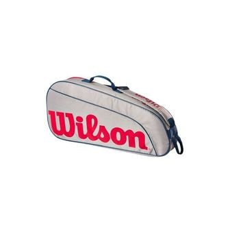  [해외] 테니스 가방 백팩 윌슨 Wilson Junior 3 Pack Tennis Bag - Grey/Red WR8023901001