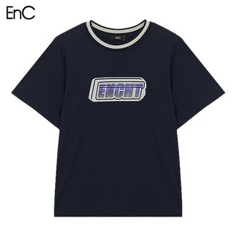 EnC 레터링 자가드 티셔츠  택가격  139000원 _P363009272