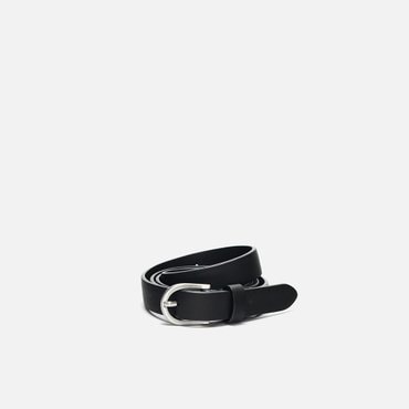 로서울 Around small belt Black with Silver buckle