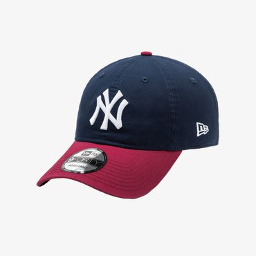 뉴에라 MLB 뉴욕 양키스 투 톤 베이직 언스트럭쳐 볼캡 오션사이드 블루 14205787