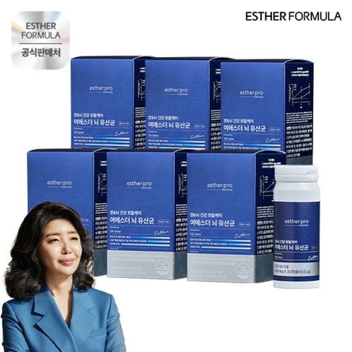 여에스더 뇌유산균 6박스[36209425]