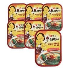 샘표 우리엄마 매콤한 깻잎 김치 반찬 70g x 6개