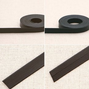 소잉데일리_인조가죽 바인딩 테이프 10mm 의류 포켓 소매 등 소품 가방 홈패션 마감처리