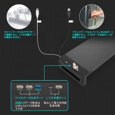 EAYHM USB2.03.0 USBTYPE-C PC 30 kg 모니터대 책상대 충전부 스탠드 스틸제 내하중 노트