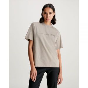 이스퀘어 5016446 Calvin Klein Relaxed Logo T-shirt - Neutral