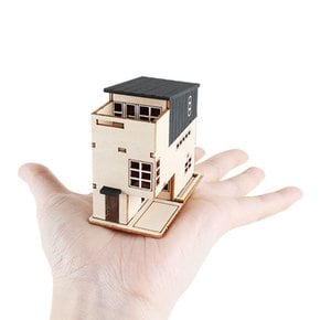 DIY 나무 모형 조립 키트 미니 협소 주택 YM575