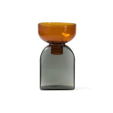 엑스투 Amabro 아마브로 Two Tone Vase Square 투 톤 베이스 스퀘어 앰버/그레이