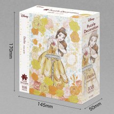 에포크108 개 지그 소 퍼즐 미녀와 야수 Belle (벨) - rose gold - [퍼즐 장식] (18.2x25.7cm)