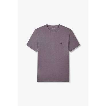 EMPORIO ARMANI 남성 이글 로고 레이온 라운지 티셔츠 (0815134005)