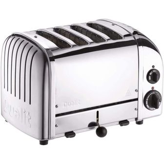  영국 듀얼릿 토스터 토스트기 Dualit Classic 4 Slot Toaster with Sandwich Cage Polished 스테