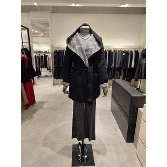 지고트 [파주점] 캐시미어 후드 칼라 패턴 코트 JPAA0CTH29