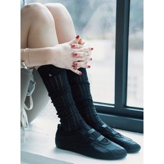 히그 [no.522] black lace knee socks