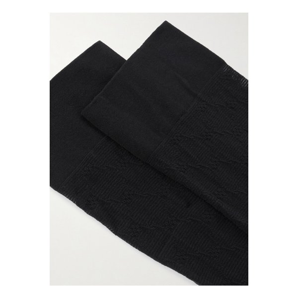 시어 자카드 니트 니 삭스 블랙 1647597359126165