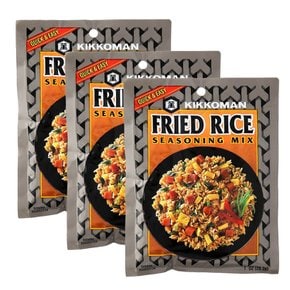 [해외직구] Kikkoman Fried Rice Seasoning Mix 기꼬만 볶음밥 양념 믹스 1oz(28g) 3팩