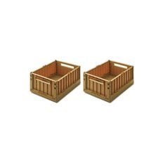 [SS23 LW 10] WESTON STORAGE BOX (2 PACK)_M 사이즈_Golden caramel