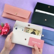 리코즈 레더 현금봉투 용돈지갑 크림
