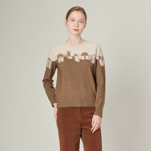 [여주점] 올앤선드리 자카드 레터링 풀오버 A4WAK336