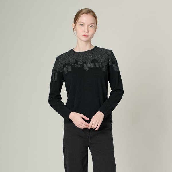 [여주점] 올앤선드리 자카드 레터링 풀오버 A4WAK336