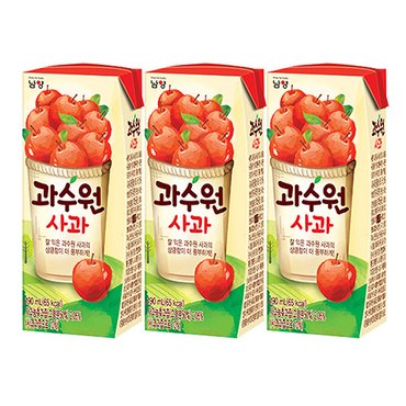  과수원 사과 190ml x 24개 / 과즙음료  주스 팩쥬스