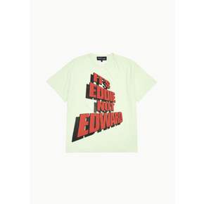 에드워드커밍 26SS Dan Mitchell Oversized It`S Eddie Tee, Washed Green