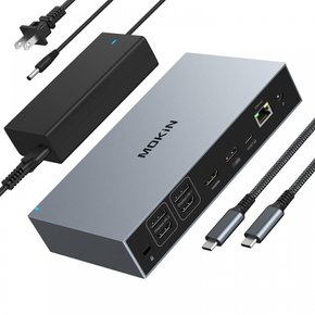 Displaylink USB-C[3HDMI&2DisplayPort Windows&MacOS 4K60P DC USB A&C MacBook Pro AirM1 M2