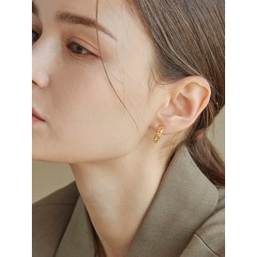 IC Gold Ring 925 Silver Earring