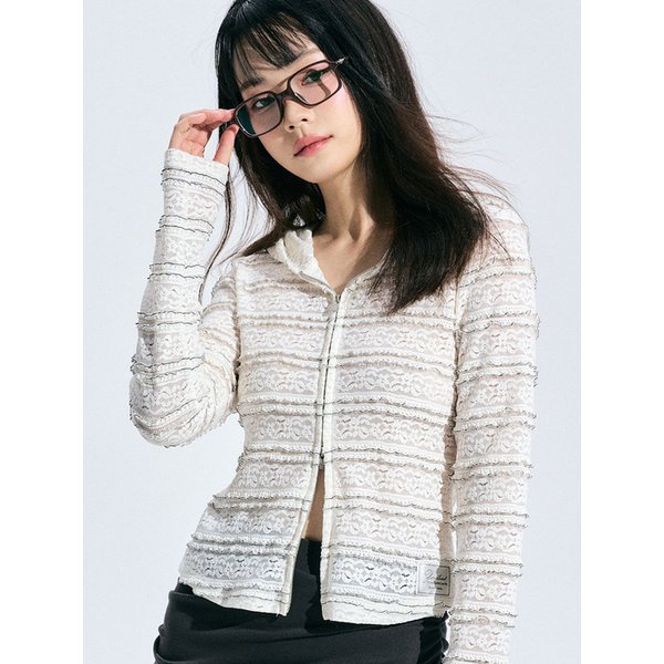 카테리나 레이스 집업 [IVORY]