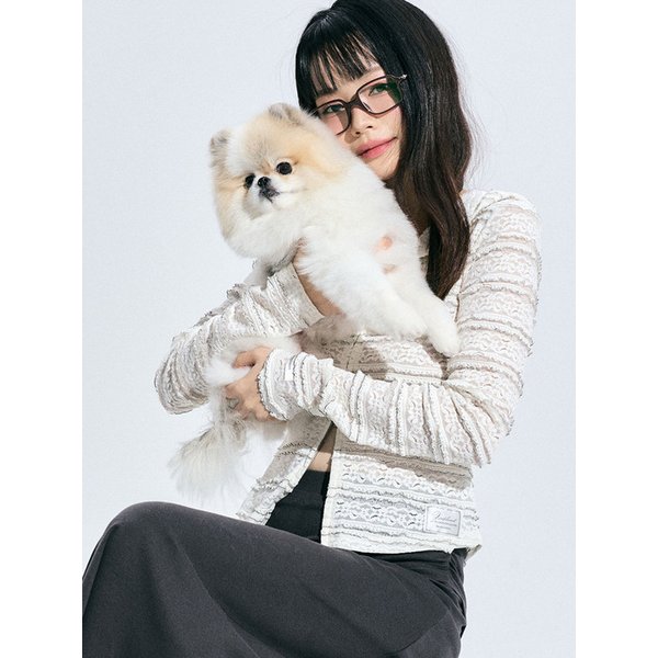 카테리나 레이스 집업 [IVORY]