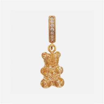 크리스탈헤이즈 크리스탈 헤이즈 Nostalgia Bear Glittery Pave Pendant 24k