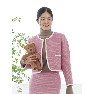 TAV Pink Granma Tweed Jacket