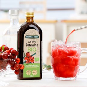 프리미엄로사 유기농 크랜베리 원액 500ml 3+1병 / NFC착즙 100%