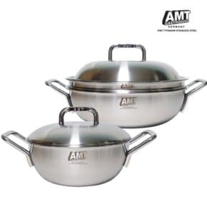 AMT 316Ti 스텐 2종 세트 (20cm 양수웍 + 24cm 파티웍)