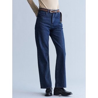 구호 플러스 Back Panelled Straight Denim Pants  Navy (KE4821M53R)