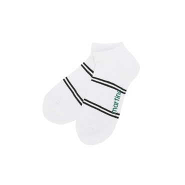 MARTINE GOLF [정상가 20000원]남성 스트라이프 단목 양말 화이트 (QMAESC10231)