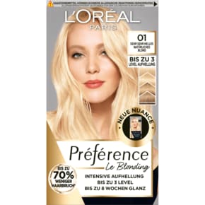 로레알 LOREAL 프레퍼런스 염색약 01 헤어 라이트너 1st