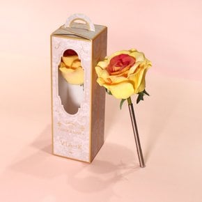 옐로우오렌지 엘레강스 로즈 장미 플라워펜 - yellow orange elegance rose flower pen