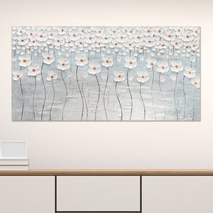 트리빌리지 배전함 가리개 유화 인테리어 꽃액자 서양화 캔버스 그림 (70x70cm)