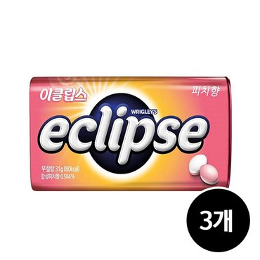  이클립스 피치향 캔디, 34g, 3개