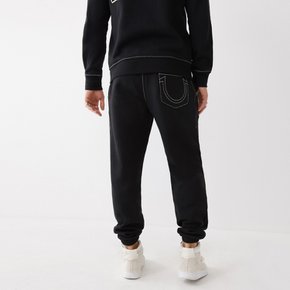 [TRUE RELIGION] BIG T JOGGER_105755_JET BLACK