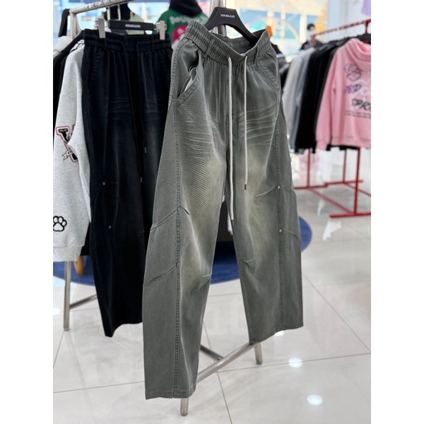 [여주점] 워싱 리벳 와이드팬츠 JHZZ80101