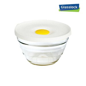 글라스락 쿠킹볼 밀폐용기 전자레인지 냉동밥보관용기 330ml 화이트