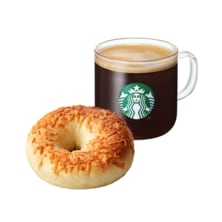  간편한 한끼 세트(HOT)]카페 아메리카노 T+리얼 치즈 베이글