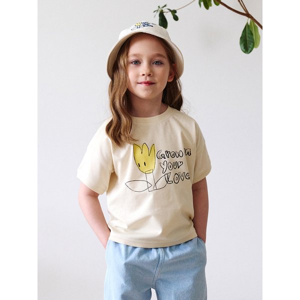 그로우 튤립 반팔 티셔츠(Grow tulip half Sleeve T-shirt)